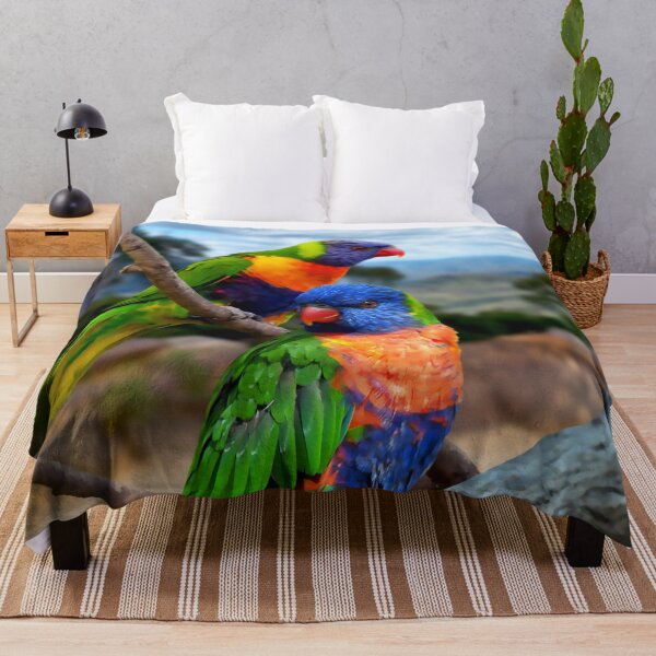 Item preview, Rainbow Lorikeet Love, Australian Birds, Bright and Colorful Birds with personality and sparkle designed and sold by Orianah.