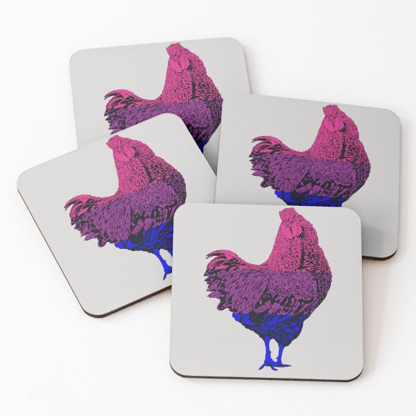 Artikelvorschau, Chicken 4: Bisexual Pride (2022) entworfen und verkauft von Zia Frazier.