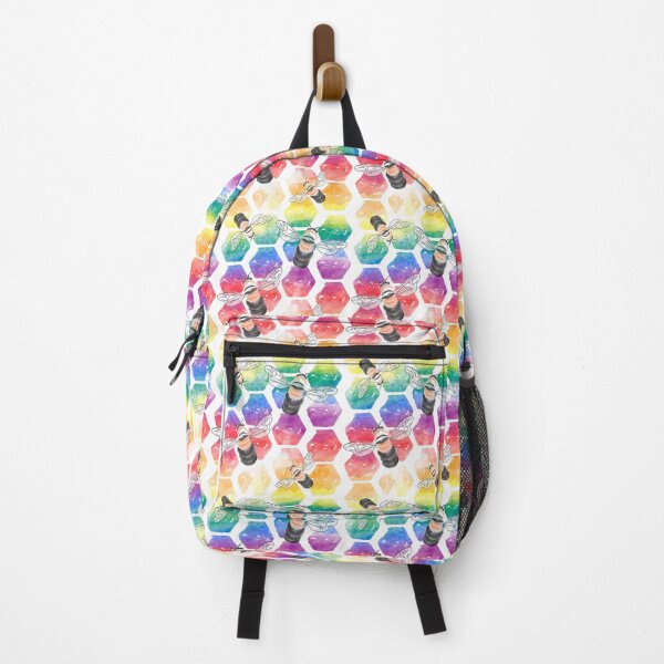 Artikelvorschau, Pride Bee Hexagon Pattern entworfen und verkauft von -Gedwolcraeft-.