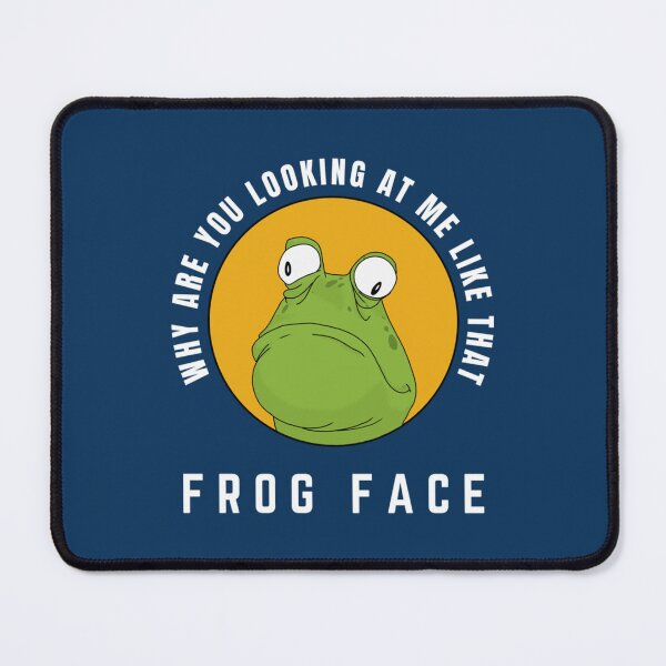 Item preview, Why are you looking at me Frog Face Funny Sarcastic Frog most offensive designed and sold by SchmickCreation.