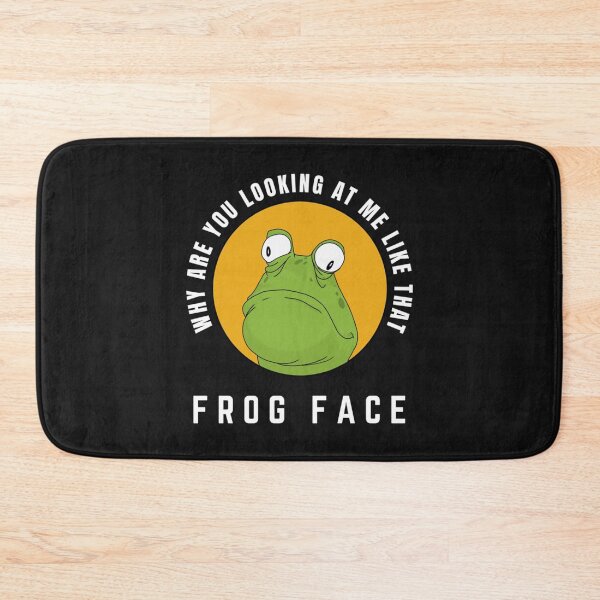 Item preview, Why are you looking at me Frog Face Funny Sarcastic Frog most offensive   designed and sold by SchmickCreation.