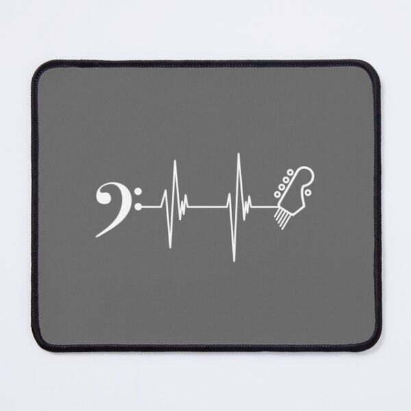 Item preview, 5-String Bass Guitar Clef Heartbeat Classic designed and sold by GodfreyZieme.