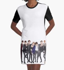 BTS Graphic T-Shirt Dress
