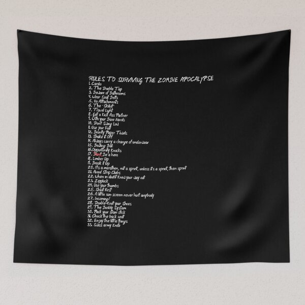 Item preview, Rules to surviving Zombieland designed and sold by JJFGraphics.