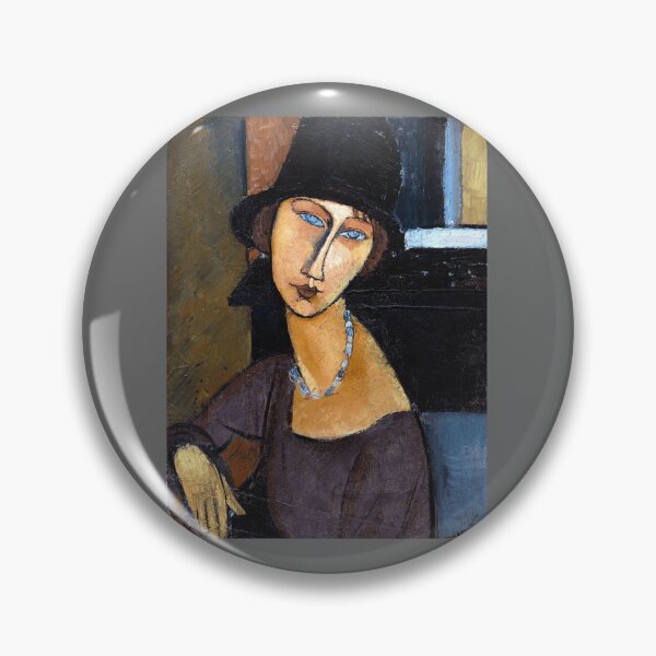 Item preview, Amedeo Modigliani - Jeanne Hébuterne with Hat and Necklace Classic designed and sold by Ronaldbak.