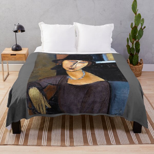 Item preview, Amedeo Modigliani - Jeanne Hébuterne with Hat and Necklace Classic designed and sold by Ronaldbak.