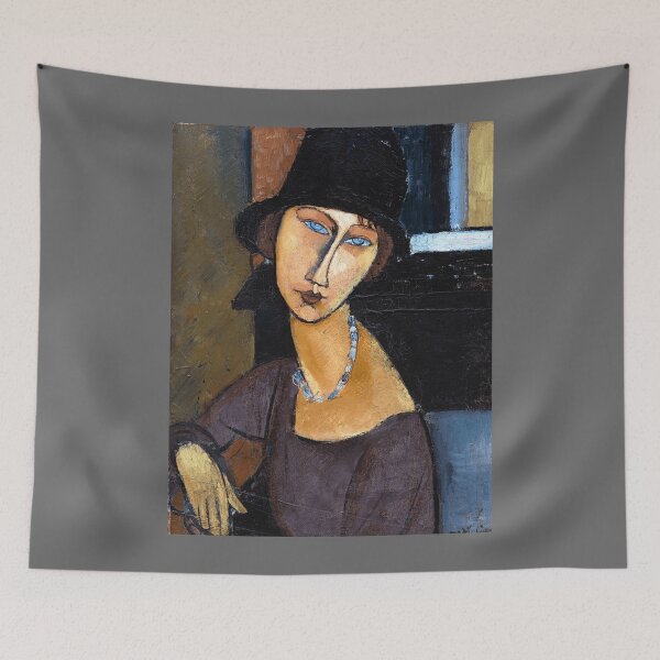 Item preview, Amedeo Modigliani - Jeanne Hébuterne with Hat and Necklace Classic designed and sold by Ronaldbak.