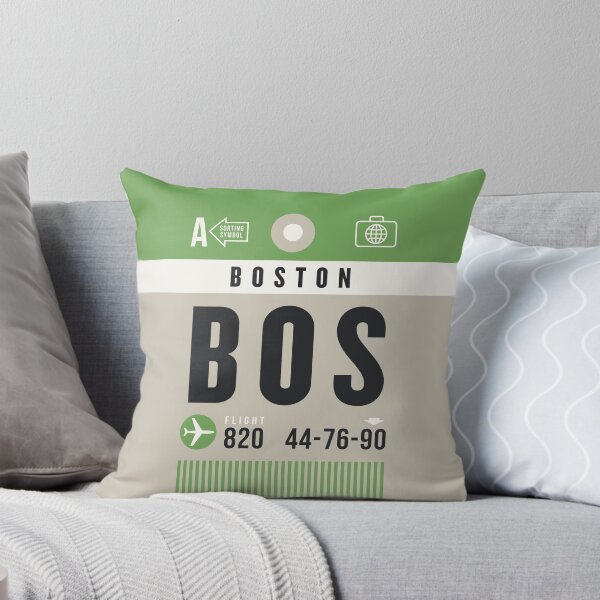 Artikelvorschau, Luggage Tag A - BOS Boston USA entworfen und verkauft von VoodooCircus.