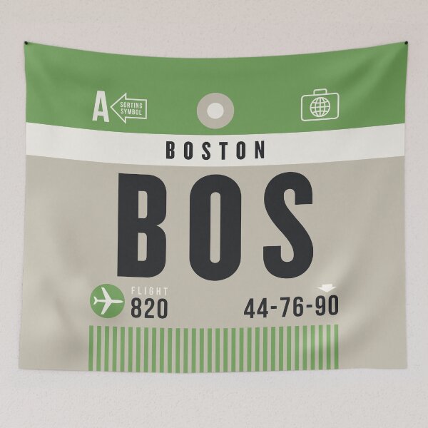 Item preview, Luggage Tag A - BOS Boston USA designed and sold by VoodooCircus.