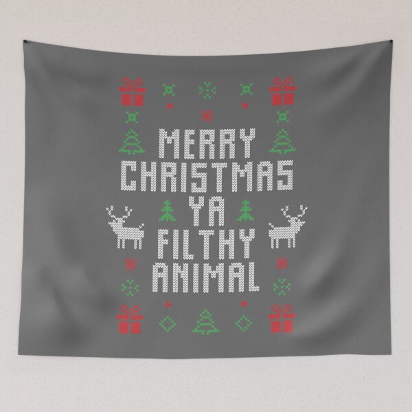 Item preview, Merry Christmas Ya Filthy Animal Ugly Christmas Sweater designed and sold by KevinRya.
