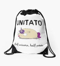 Unitato Half Unicorn, Half Potato Drawstring Bag