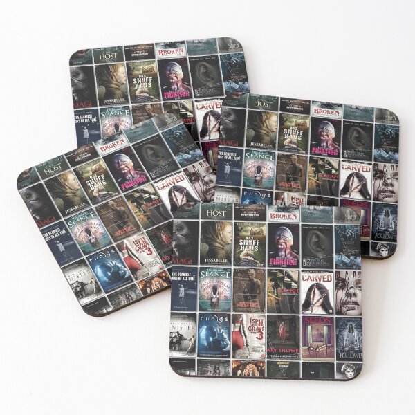 Item preview, retro Horror Movie poster Wall Collage designed and sold by grechendeplata.