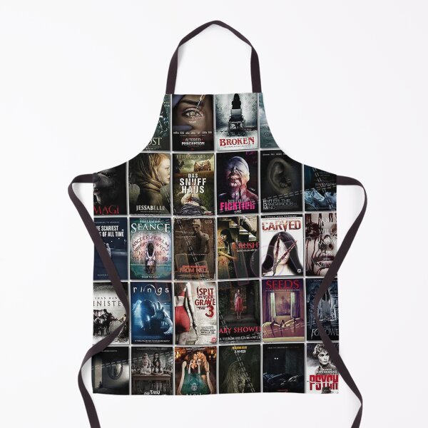 Item preview, retro Horror Movie poster Wall Collage designed and sold by grechendeplata.