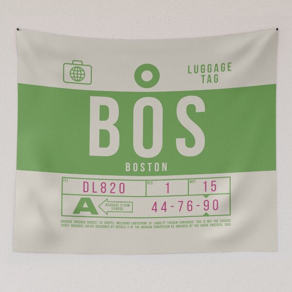 Item preview, Luggage Tag B - BOS Boston USA designed and sold by VoodooCircus.
