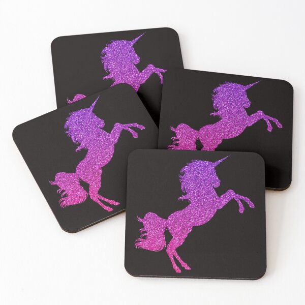 Item preview, Unicornio con purpurina sintética Ombre rosa púrpura brillante designed and sold by Felicity-K.