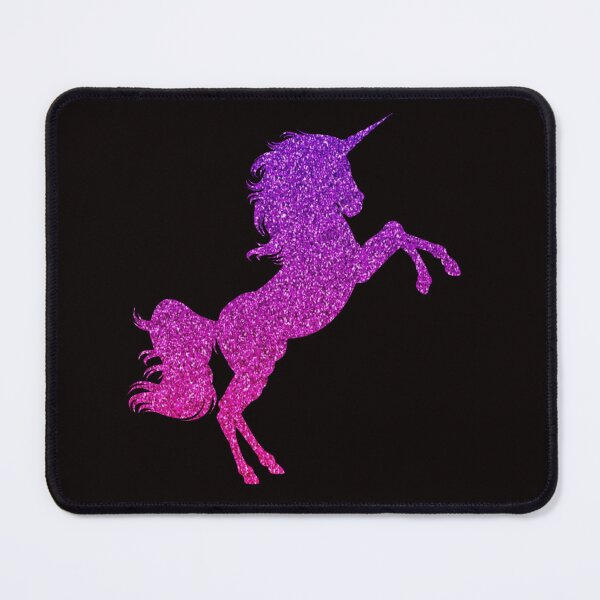 Item preview, Bright Pink Purple Ombre Faux Glitter Unicorn designed and sold by Felicity-K.