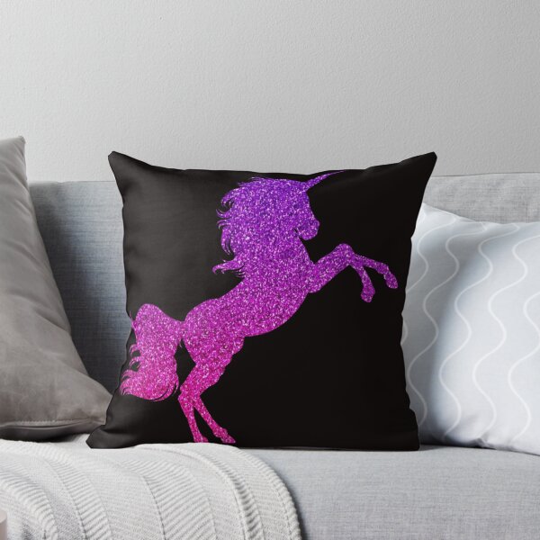 Item preview, Bright Pink Purple Ombre Faux Glitter Unicorn designed and sold by Felicity-K.