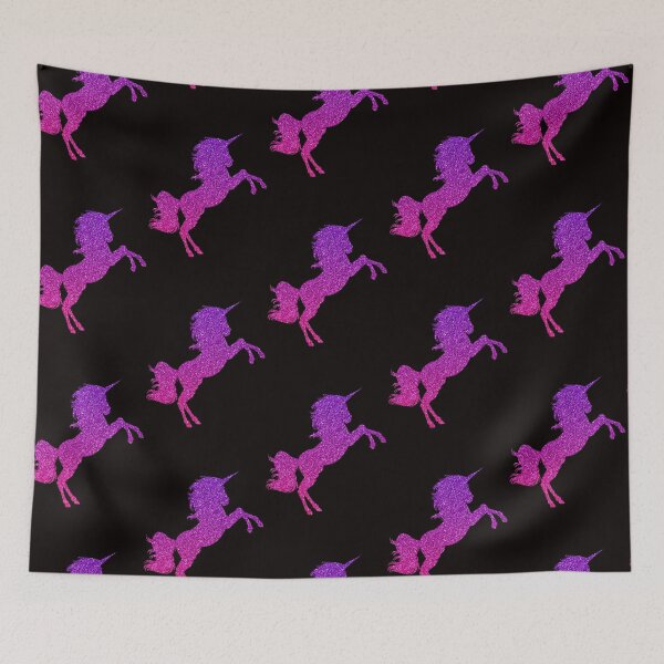 Item preview, Unicornio con purpurina sintética Ombre rosa púrpura brillante designed and sold by Felicity-K.