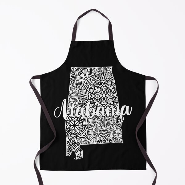Item preview, Patriotic Decorative Mandala Style Alabama State Map designed and sold by mrhighsky.