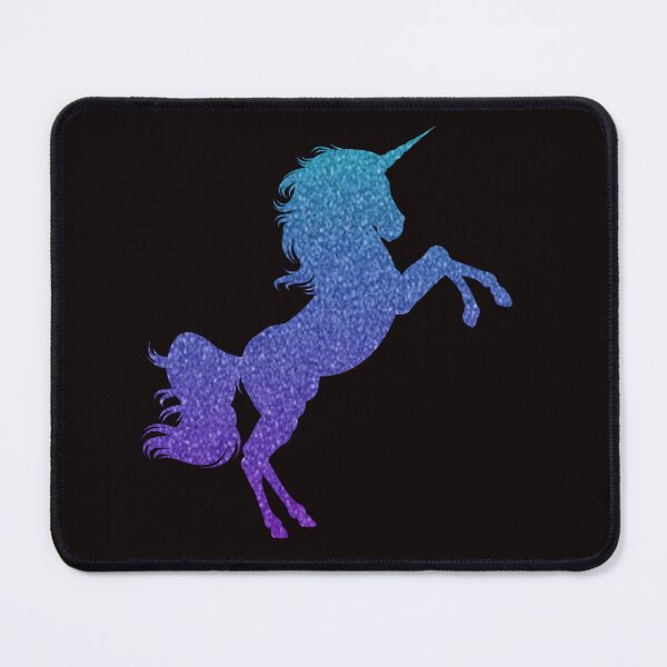 Item preview, Bright Blue and Purple Ombre Faux Glitter Unicorn designed and sold by Felicity-K.