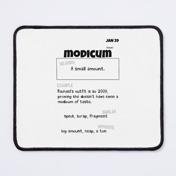 Item preview, January 29 Modicum designed and sold by Square Root of Squid.
