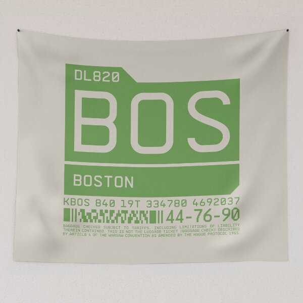 Item preview, Luggage Tag C - BOS Boston USA designed and sold by VoodooCircus.