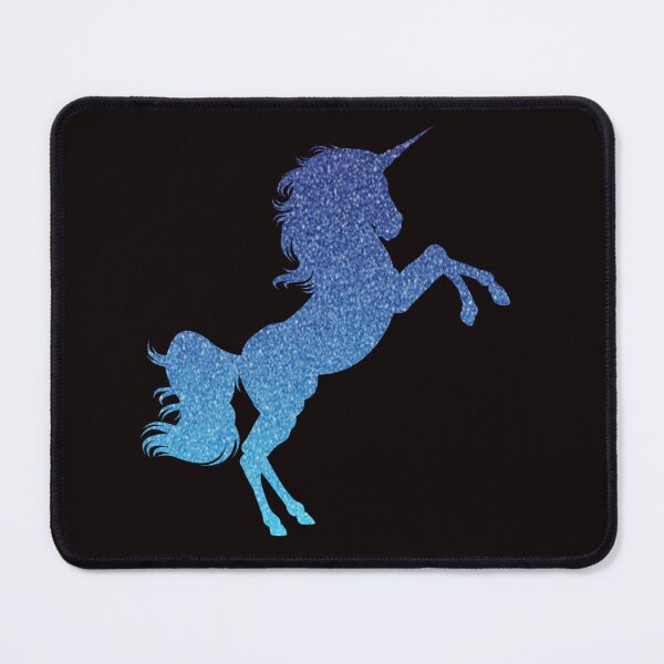 Item preview, Bright Blue Ombre Faux Glitter Unicorn designed and sold by Felicity-K.
