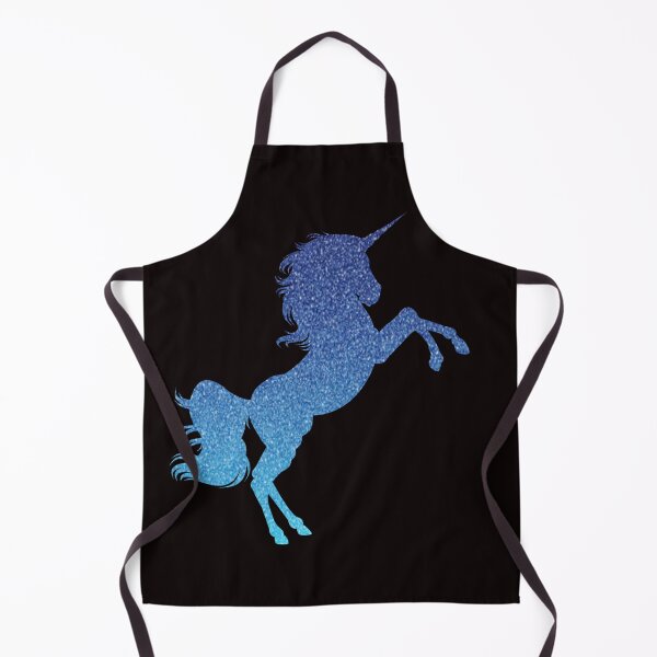 Item preview, Bright Blue Ombre Faux Glitter Unicorn designed and sold by Felicity-K.