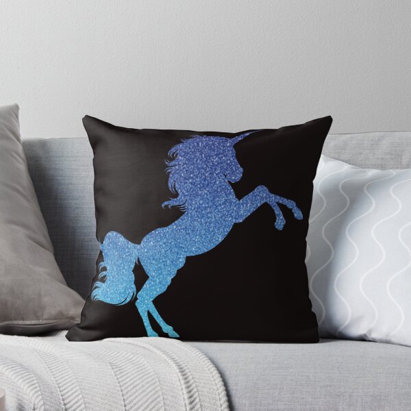 Item preview, Unicornio con purpurina sintética Ombre azul brillante designed and sold by Felicity-K.