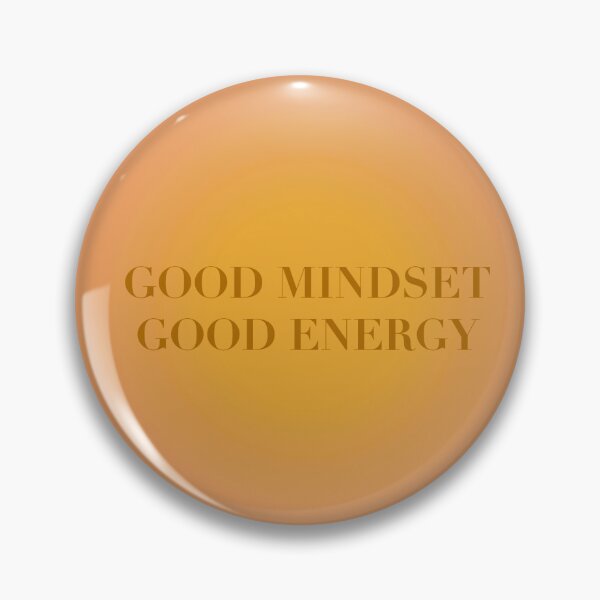 Item preview, "GOOD MINDSET GOOD ENERGY" Sunset Orange designed and sold by Aira Rhys Albano.