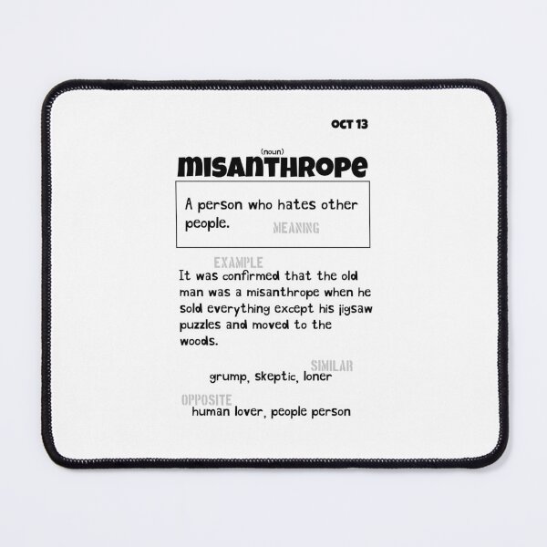 Artikelvorschau, October 13 Misanthrope entworfen und verkauft von Square Root of Squid.