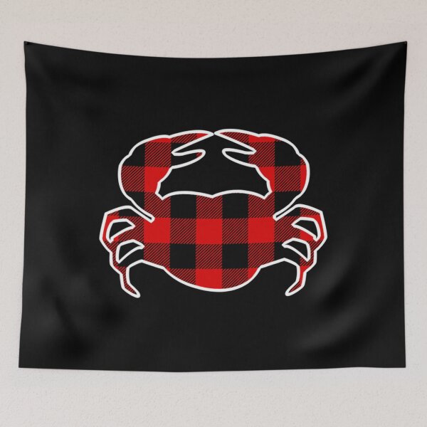 Item preview, Crab Red Buffalo Plaid Decapod Ocean Matching PJ Family Gift Active  designed and sold by polletparter.