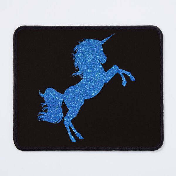 Item preview, Bright Blue Faux Glitter Unicorn designed and sold by Felicity-K.