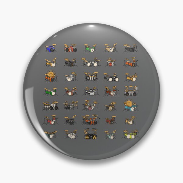 Item preview, 35 Pixel Drum Sets on Black Classic designed and sold by GodfreyZieme.