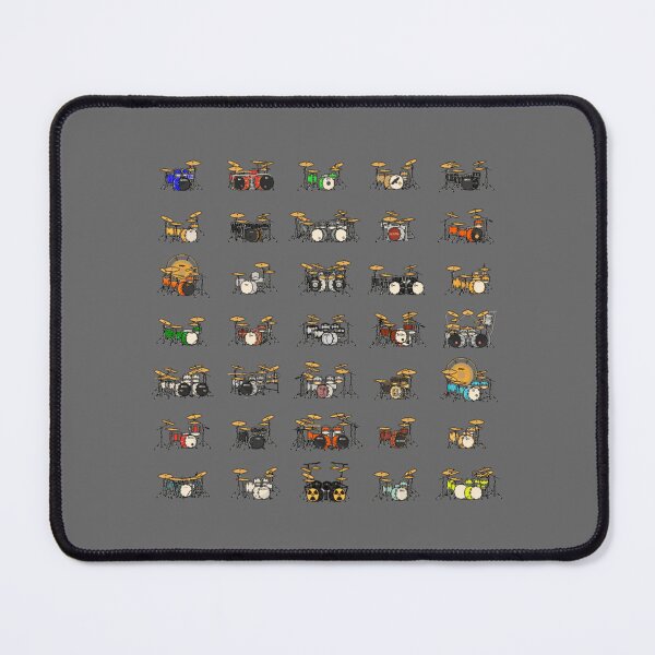 Item preview, 35 Pixel Drum Sets on Black Classic designed and sold by GodfreyZieme.