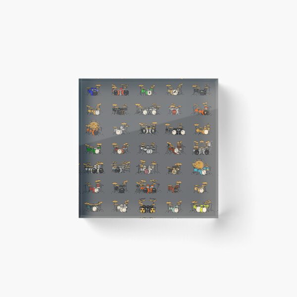 Item preview, 35 Pixel Drum Sets on Black Classic designed and sold by GodfreyZieme.