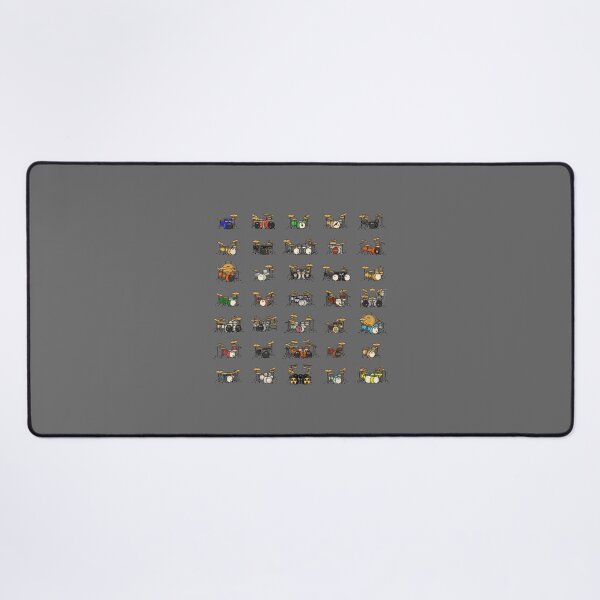 Item preview, 35 Pixel Drum Sets on Black Classic designed and sold by GodfreyZieme.