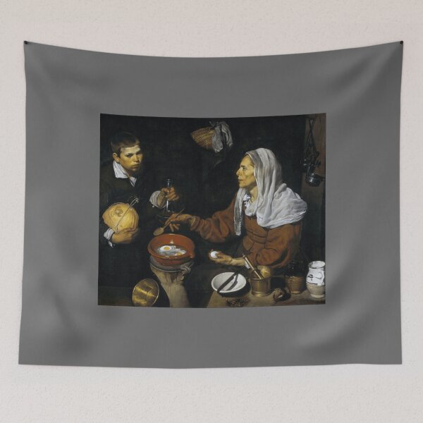 Item preview, An old woman cooking eggs by Diego Velazquez Classic designed and sold by Ronaldbak.