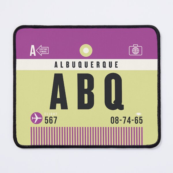 Item preview, Etiqueta de equipaje A - ABQ Albuquerque Nuevo México EE. UU. designed and sold by VoodooCircus.