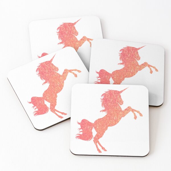 Item preview, Orange Ombre Faux Glitter Unicorn designed and sold by Felicity-K.