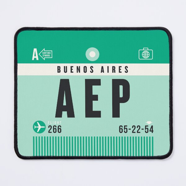 Item preview, Luggage Tag A - AEP Buenos Aires Argentina designed and sold by VoodooCircus.