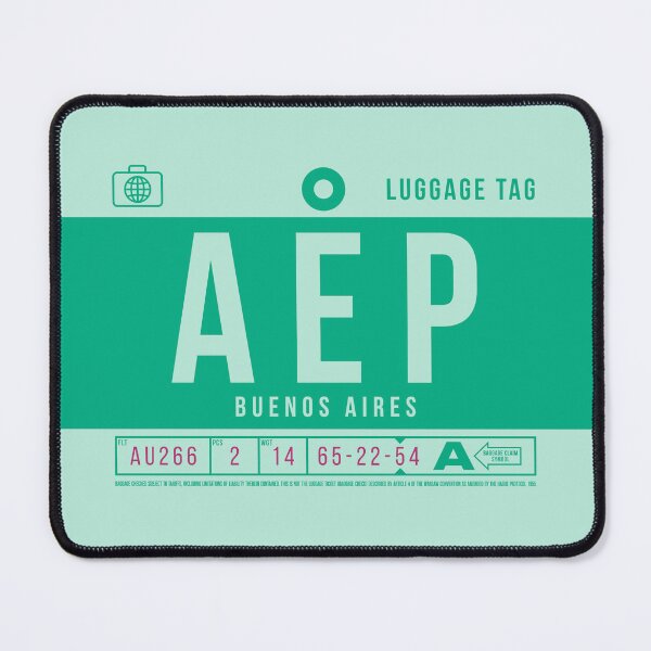 Item preview, Luggage Tag B - AEP Buenos Aires Argentina designed and sold by VoodooCircus.