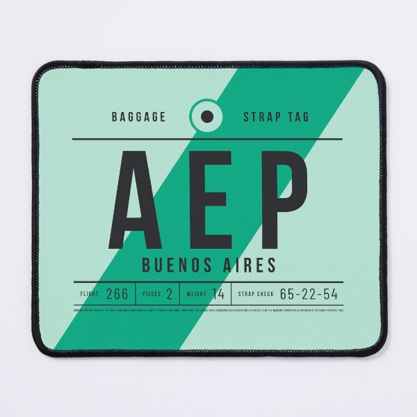 Item preview, Luggage Tag E - AEP Buenos Aires Argentina designed and sold by VoodooCircus.