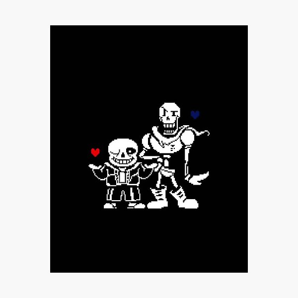 Sans and Papyrus Undertale 11x17 Print 