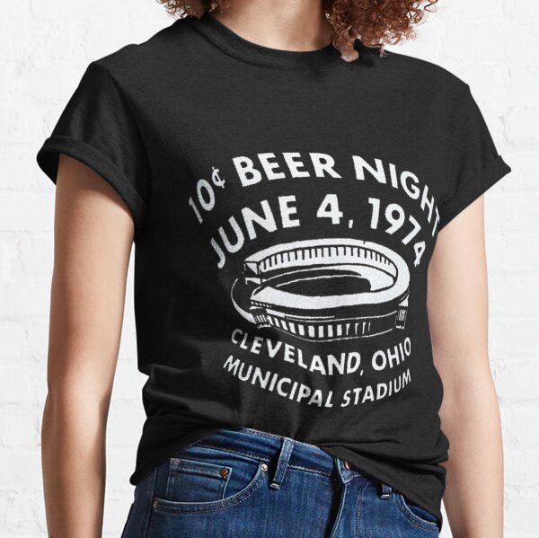  Cleveland Baseball Shirt Retro 10 Cent Beer Night Sweatshirt :  Sports & Outdoors