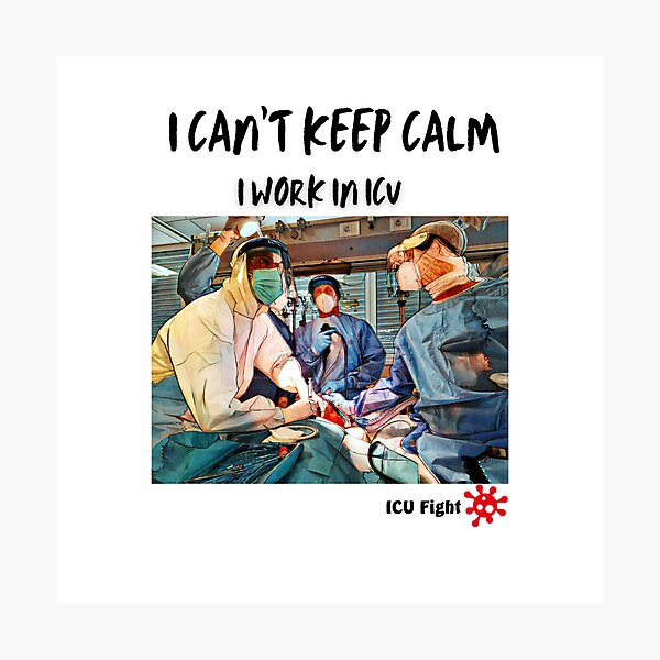 Item preview, I CAN'T KEEP CALM I'M DOING A TRACHEOSTOMY designed and sold by ICU-FIGHT.