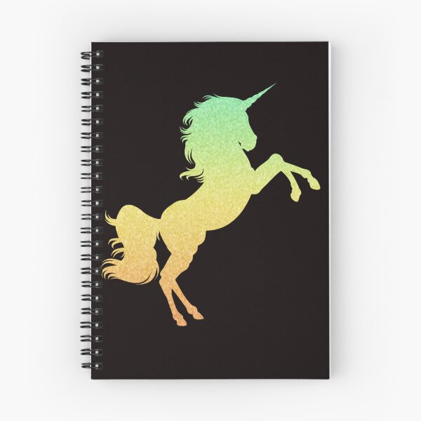 Item preview, Bright Yellow Orange Ombre Faux Glitter Unicorn designed and sold by Felicity-K.