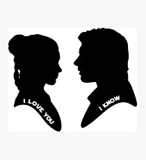 Han and Leia Photographic Print