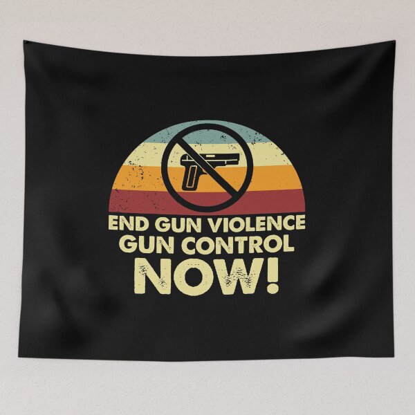 Item preview, Retro End Gun Violence Gun Control Now designed and sold by Whimsical  Thinker.