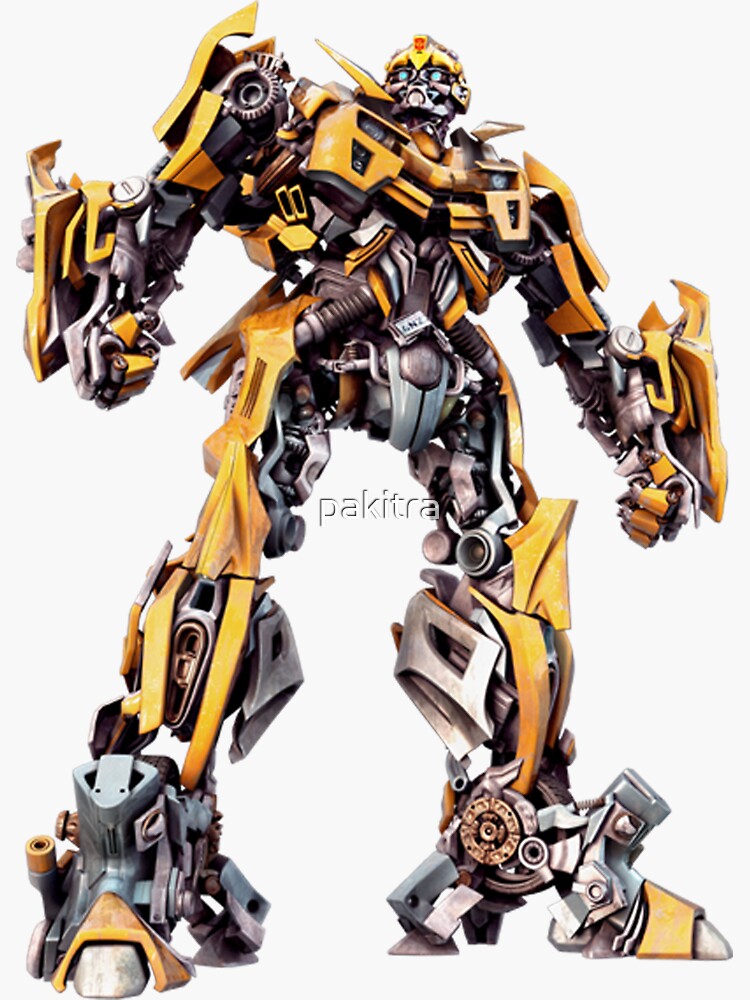 TRANSFORMERS Movie BUMBLEBEE Promo Shot Full Body Window Cling Sticker NEW